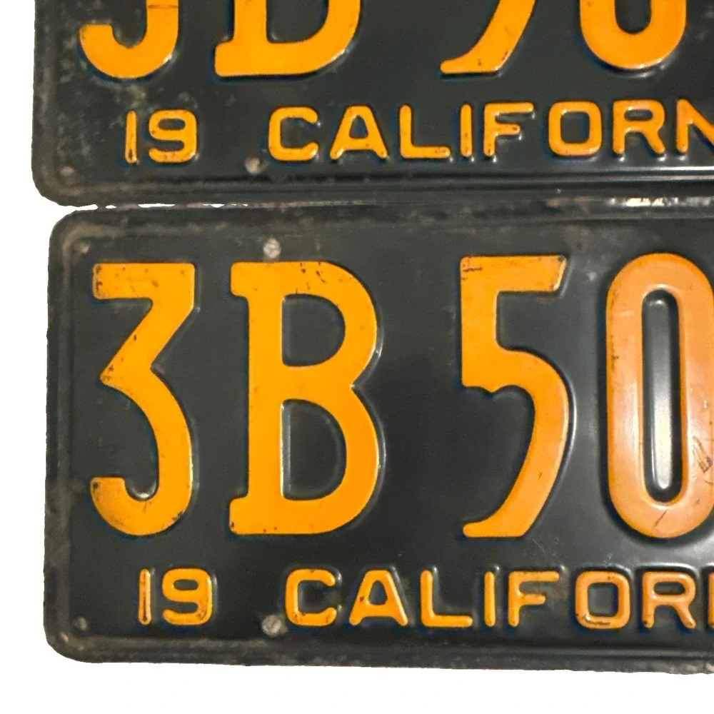 1933 33 California Plates Lincoln Chevrolet Plymouth Nash Hudson Buick Pontiac